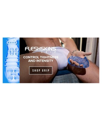 FLESHLIGHT – FLESHSKINS GRIP BLUE ICE MASTURBADOR MANUAL AZUL