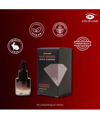 EYE OF LOVE - MATCHMAKER BLACK DIAMOND ACEITE PERFUMADO CON FEROMONAS 20 ML