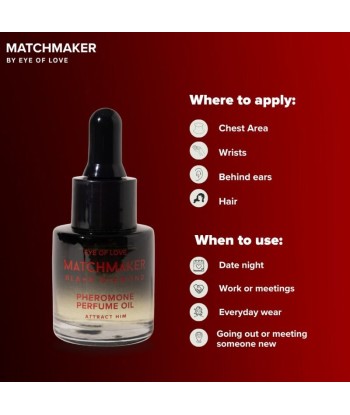 EYE OF LOVE - MATCHMAKER BLACK DIAMOND ACEITE PERFUMADO CON FEROMONAS 20 ML