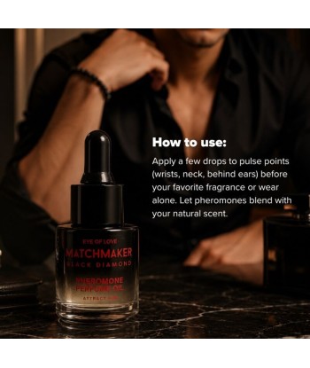 EYE OF LOVE - MATCHMAKER BLACK DIAMOND ACEITE PERFUMADO CON FEROMONAS 20 ML