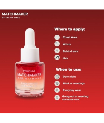 EYE OF LOVE - MATCHMAKER RED DIAMOND ACEITE PERFUMADO CON FEROMONAS 20 ML