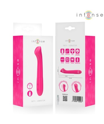 INTENSE - PATY VIBRADOR 19 CM FLEXIBLE 10 VIBRACIONES MODELO 2 ROSA