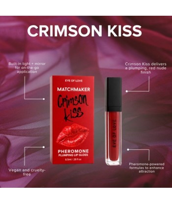 EYE OF LOVE - MATCHMAKER CRIMSON KISS BRILLO LABIAL ROJO EFECTO VOLUMEN CON FEROMONAS 8,5 ML