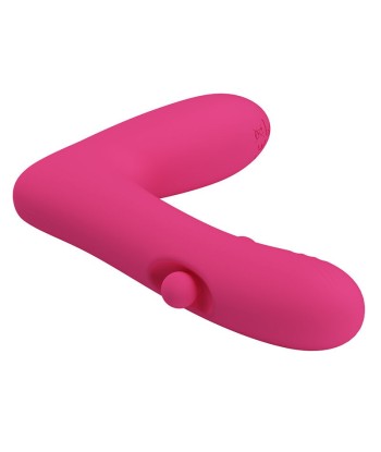 PRETTY LOVE - DUDEN VIBRADOR DE SILICONA RECARGABLE 12 MODOS DE VIBRACIÓN Y 3 MODOS DE BALANCEO ROSA