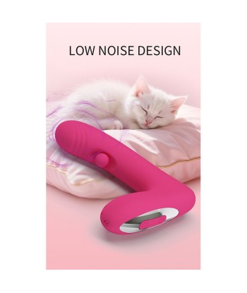 PRETTY LOVE - DUDEN VIBRADOR DE SILICONA RECARGABLE 12 MODOS DE VIBRACIÓN Y 3 MODOS DE BALANCEO ROSA