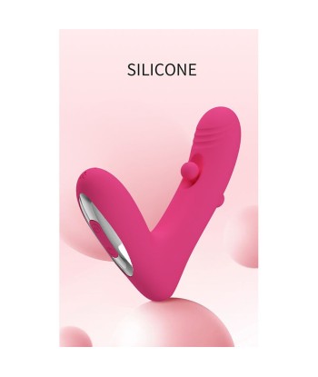 PRETTY LOVE - DUDEN VIBRADOR DE SILICONA RECARGABLE 12 MODOS DE VIBRACIÓN Y 3 MODOS DE BALANCEO ROSA