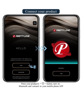 PRETTY LOVE - ANTHONY VIBRADOR ANAL Y PERINEAL APP CONTROL NEGRO