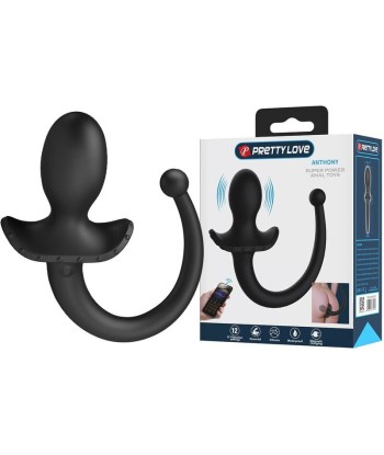 PRETTY LOVE - ANTHONY VIBRADOR ANAL Y PERINEAL APP CONTROL NEGRO