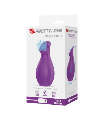 PRETTY LOVE - MAGIC BOTTLE SUCCIONADOR DE CLÍTORIS RECARGABLE MORADO