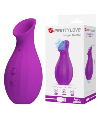 PRETTY LOVE - MAGIC BOTTLE SUCCIONADOR DE CLÍTORIS RECARGABLE MORADO