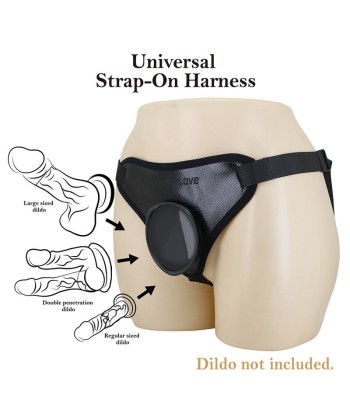 PRETTY LOVE - ARNÉS STRAP-ON UNIVERSAL NEGRO