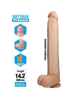 PRETTY LOVE - DANY DILDO REALÍSTICO FLEXIBLE CON VENTOSA 36 CM -Ø- 5,6 CM