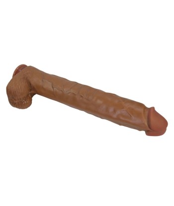 PRETTY LOVE - PAT DILDO REALÍSTICO FLEXIBLE CON VENTOSA 40 CM -Ø- 6 CM MARRÓN