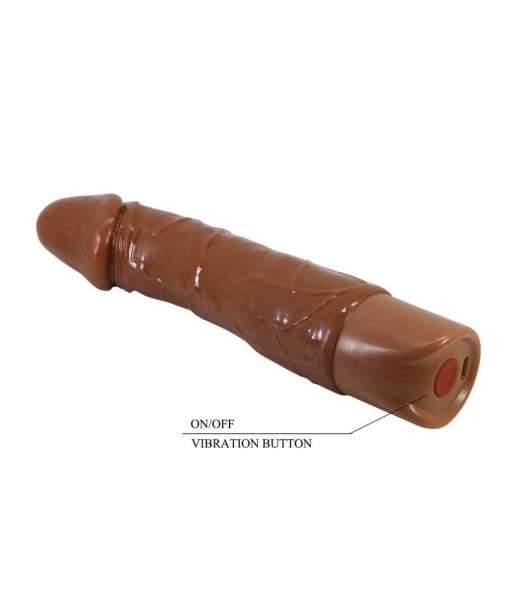 PRETTY LOVE - DONALD VIBRADOR REALÍSTICO 19,5 CM Ø 4 CM COLOR MARRÓN