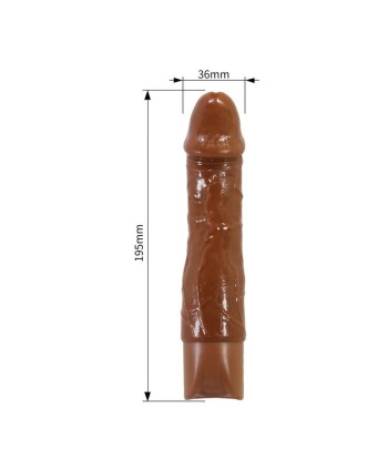 PRETTY LOVE - DONALD VIBRADOR REALÍSTICO 19,5 CM Ø 4 CM COLOR MARRÓN