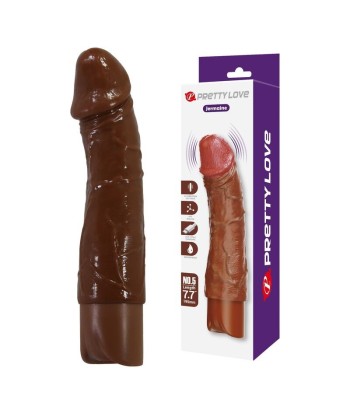 PRETTY LOVE - DONALD VIBRADOR REALÍSTICO 19,5 CM Ø 4 CM COLOR MARRÓN