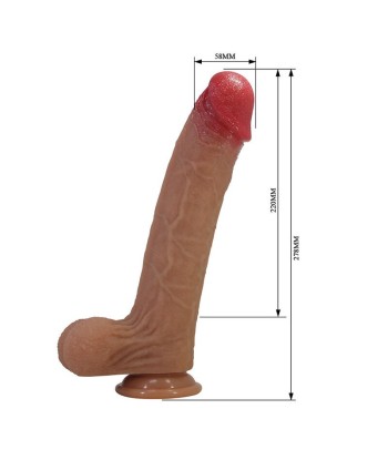 PRETTY LOVE - ORSEN DILDO REALÍSTICO CON VENTOSA 27,7 CM Ø 5 CM