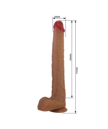 PRETTY LOVE - TERIN PLUS DILDO REALÍSTICO CON VENTOSA 37,6 CM Ø 5,5 CM