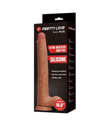 PRETTY LOVE - TERIN PLUS DILDO REALÍSTICO CON VENTOSA 37,6 CM Ø 5,5 CM