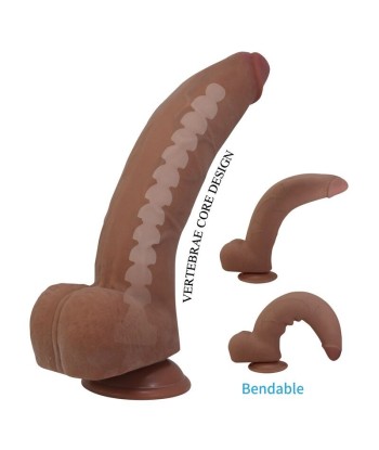 PRETTY LOVE - ULRIC DILDO REALÍSTICO FLEXIBLE 26 CM Ø 5,5 CM TPE MARRÓN