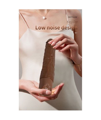 PRETTY LOVE - KESSLER DILDO VIBRADOR REALISTA 10 MODOS DE VIBRACIÓN Y 10 DE EMPUJE 22 CM MARRÓN