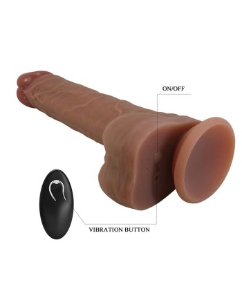 PRETTY LOVE - JONATHAN VIBRADOR REALÍSTICO CON EMPUJE MARRÓN CONTROL REMOTO