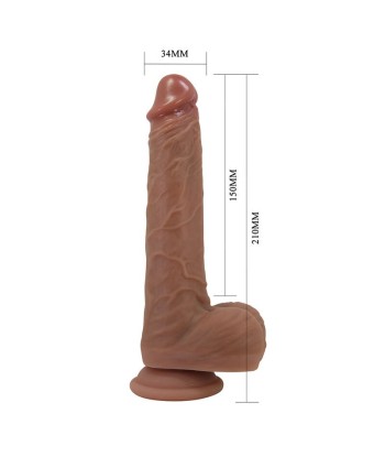 PRETTY LOVE - JONATHAN VIBRADOR REALÍSTICO CON EMPUJE MARRÓN CONTROL REMOTO
