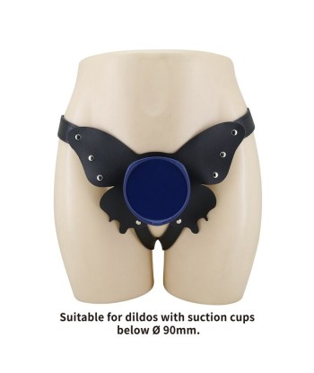 PRETTY LOVE - ARNÉS UNIVERSAL TIPO BRAGA PARA STRAP-ON NEGRO Y AZUL