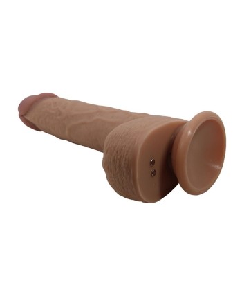 PRETTY LOVE - TOMMY VIBRADOR REALÍSTICO CON EMPUJE MARRÓN OSCURO CONTROL REMOTO