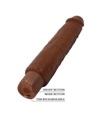 PRETTY LOVE - GAVIN VIBRADOR REALÍSTICO 25 CM Ø 5 CM COLOR MARRÓN