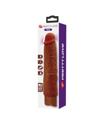 PRETTY LOVE - GAVIN VIBRADOR REALÍSTICO 25 CM Ø 5 CM COLOR MARRÓN