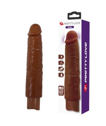 PRETTY LOVE - GAVIN VIBRADOR REALÍSTICO 25 CM Ø 5 CM COLOR MARRÓN