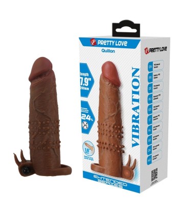 PRETTY LOVE - QUILLON FUNDA PARA PENE VIBRADORA 20 CM Ø 4 CM COLOR MARRÓN
