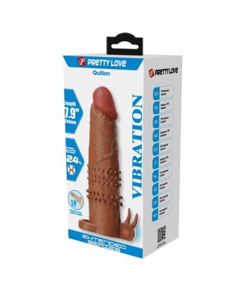 PRETTY LOVE - QUILLON FUNDA PARA PENE VIBRADORA 20 CM Ø 4 CM COLOR MARRÓN