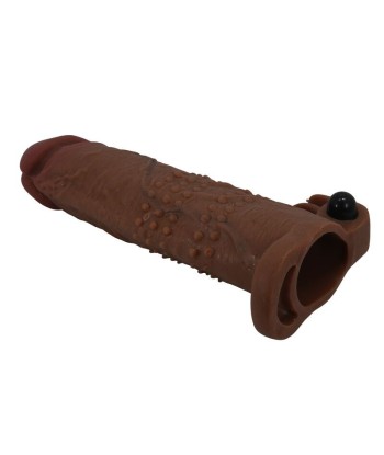 PRETTY LOVE - QUILLON FUNDA PARA PENE VIBRADORA 20 CM Ø 4 CM COLOR MARRÓN