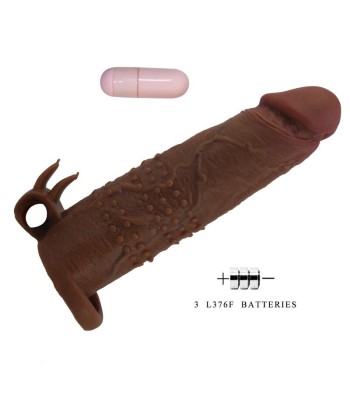 PRETTY LOVE - QUILLON FUNDA PARA PENE VIBRADORA 20 CM Ø 4 CM COLOR MARRÓN