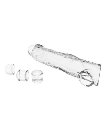 PRETTY LOVE - FUNDA EXTENSORA PARA PENE AJUSTABLE 26 CM Ø 4 CM COLOR TRANSPARENTE