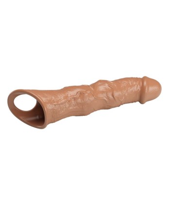 PRETTY LOVE - FUNDA EXTENSORA PARA PENE AJUSTABLE 28 CM Ø 4,5 CM COLOR MARRÓN
