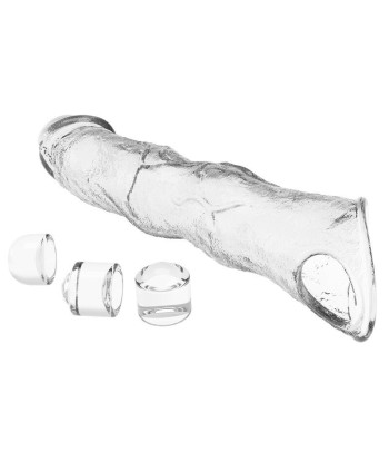 PRETTY LOVE - FUNDA EXTENSORA PARA PENE AJUSTABLE 28 CM Ø 4,5 CM COLOR TRANSPARENTE