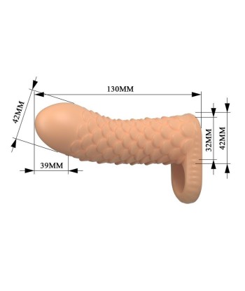 PRETTY LOVE - NESMITH FUNDA PARA PENE EXTENSORA 13 CM Ø 3,8 CM COLOR NATURAL