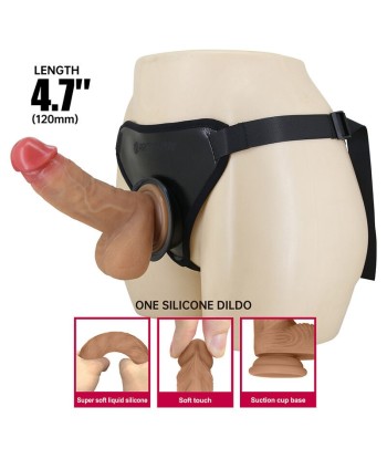 PRETTY LOVE - ARNÉS STRAP-ON UNIVERSAL CON DILDO REALÍSTICO