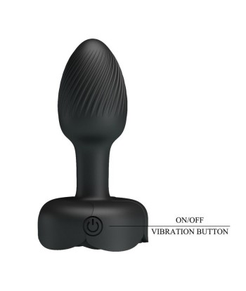 PRETTY LOVE - PLUG ANAL VIBRADOR 10 MODOS RECARGABLE NEGRO
