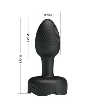 PRETTY LOVE - PLUG ANAL VIBRADOR 10 MODOS RECARGABLE NEGRO