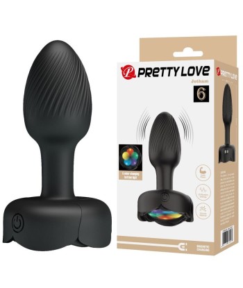 PRETTY LOVE - PLUG ANAL VIBRADOR 10 MODOS RECARGABLE NEGRO