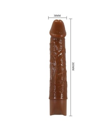 PRETTY LOVE - LEONARDO VIBRADOR REALÍSTICO 20 CM Ø 4 CM COLOR MARRÓN