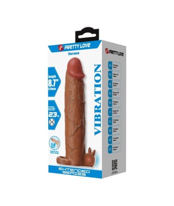 PRETTY LOVE - XERXES FUNDA PARA PENE VIBRADORA 22 CM Ø 4,5 CM COLOR MARRÓN