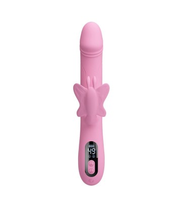 PRETTY LOVE - BELLA VIBRADOR RABBIT CON ESTIMULACIÓN MARIPOSA Y LED ROSA