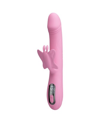 PRETTY LOVE - BELLA VIBRADOR RABBIT CON ESTIMULACIÓN MARIPOSA Y LED ROSA