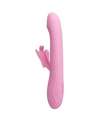 PRETTY LOVE - BELLA VIBRADOR RABBIT CON ESTIMULACIÓN MARIPOSA Y LED ROSA