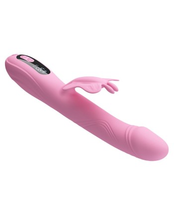 PRETTY LOVE - BELLA VIBRADOR RABBIT CON ESTIMULACIÓN MARIPOSA Y LED ROSA